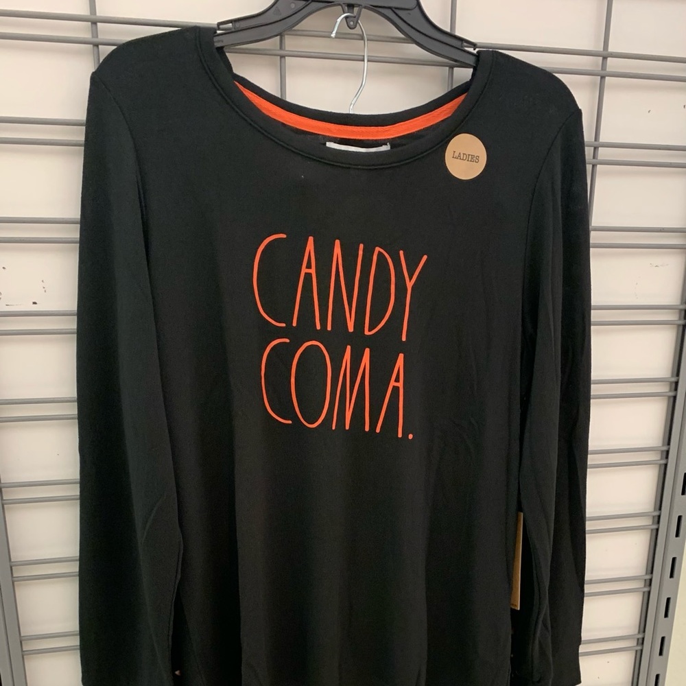 Rae Dunn Halloween “Candy Coma” Pajama Set